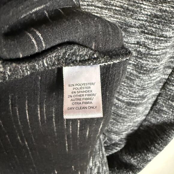 Ann Taylor LOFT Sweater Dress Women's Small Gray Knit Shoulder Zip Pullover - Picture 12 of 12